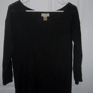 Ann Taylor LOFT Women's Small Charcoal‎ Sweater